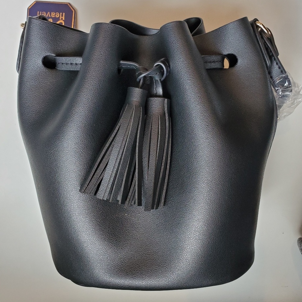 NEW black scrunch purse